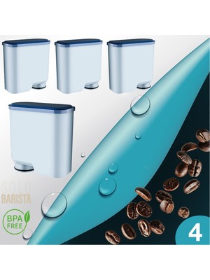 Solo Barista Philips Aquaclean Kahve Makinesi Kireç Önleyici Su Filtresi (4 Adet)