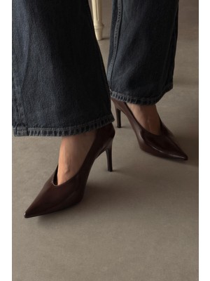 Nope21 Bella Kahverengi Stiletto