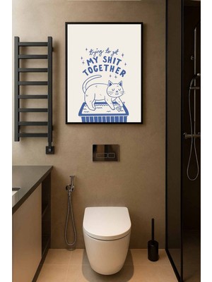 Koi Art Design Siyah Çerçeveli Tek Parça Modern Temalı Yüksek Kalite Uv Basklı Tablo