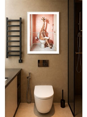 Koi Art Design Beyaz Çerçeveli Tek Parça Modern Temalı Yüksek Kalite Uv Basklı Tablo