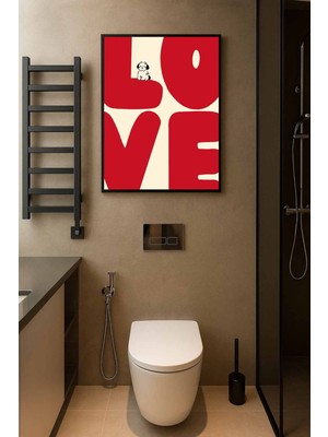 Koi Art Design Siyah Çerçeveli Tek Parça Modern Temalı Yüksek Kalite Uv Basklı Tablo