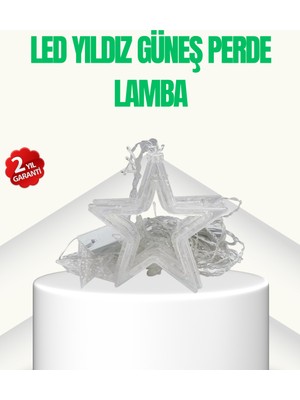 Brf Yıldız Figürlü Perde Peri LED 3x3 Metre Dekoratif Işık