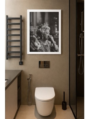 Koi Art Design Beyaz Çerçeveli Tek Parça Modern Temalı Yüksek Kalite Uv Basklı Tablo