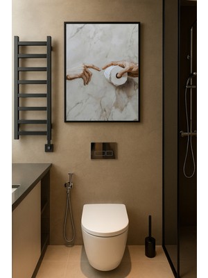 Koi Art Design Siyah Çerçeveli Tek Parça Modern Temalı Yüksek Kalite Uv Basklı Tablo