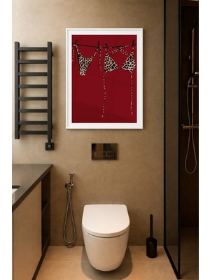 Koi Art Design Beyaz Çerçeveli Tek Parça Modern Temalı Yüksek Kalite Uv Basklı Tablo