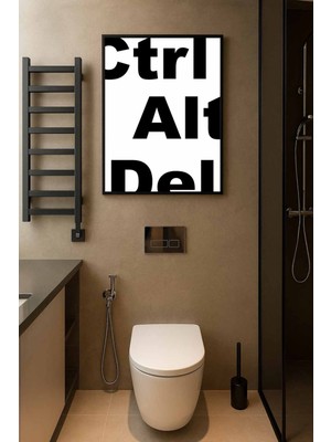 Koi Art Design Siyah Çerçeveli Tek Parça Modern Temalı Yüksek Kalite Uv Basklı Tablo