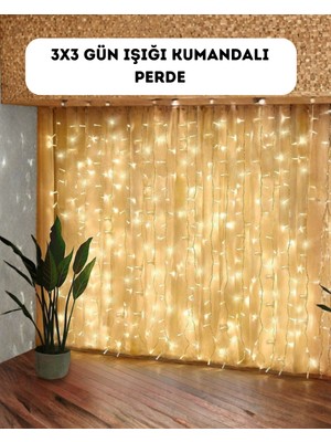 Teknodayım Dekoratif Perde Peri LED Günışığı Renk 8 Fonksiyonlu Işık