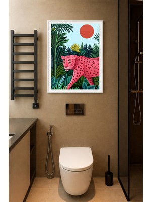 Koi Art Design Beyaz Çerçeveli Tek Parça Modern Temalı Yüksek Kalite Uv Basklı Tablo