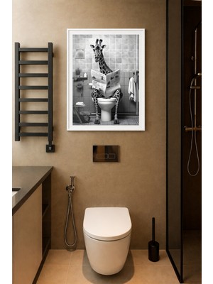 Koi Art Design Beyaz Çerçeveli Tek Parça Modern Temalı Yüksek Kalite Uv Basklı Tablo