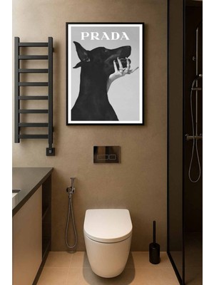 Koi Art Design Siyah Çerçeveli Tek Parça Modern Temalı Yüksek Kalite Uv Basklı Tablo