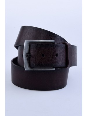 Nyc Giyim Tekstil Manda Derisi Kemer Karartmalı Kahve Renk