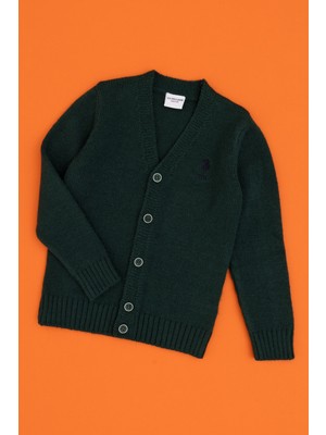 U.s. Polo Assn. Erkek Çocuk Koyu Yeşil Hırka (Triko) 50317150-VR079