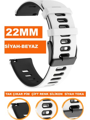  xiaomi mi watch s1-s2 yuvarlak kasa uyumlu 22mm premium silikon saat kordonu kayışı a56-bs
