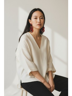 Alya's Aksesuar Şık Trend Akrilik Zincir Küpe