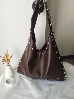 Vivazzaluxe Vintage Model Deri Büyük Boy Kadın El, Kol, Omuz Çanta