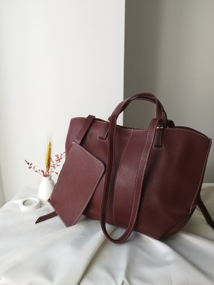 Vivazzaluxe Modern Tasarım Business Model Deri Büyük Boy Kadın El, Kol, Omuz Çanta