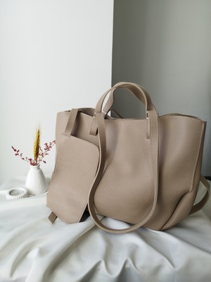 Vivazzaluxe Modern Tasarım Business Model Deri Büyük Boy Kadın El, Kol, Omuz Çanta