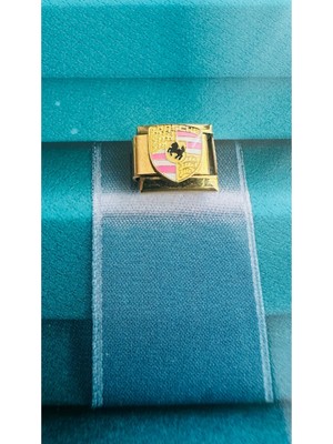 Lines Bijuteri Marka Araba Model Pembe Gold Italyan Charm