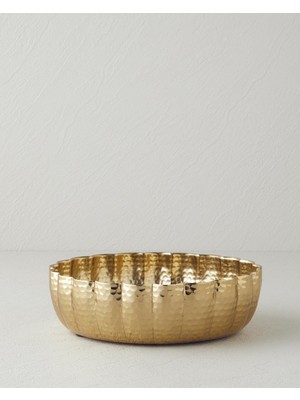 English Home Regina Metal Dekoratif Tabak 18 x 18 x 5 cm Gold