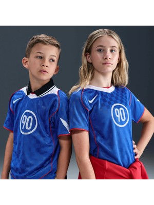 Nike Unisex Çocuk Mavi Futbol  Spor T-Shirt - II9783-480