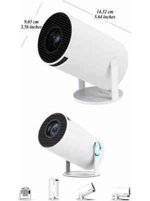 Hsc Bilişim Ayaklı Projeksiyon Taşınabilir Mini Projektör Sinema Projektörü Android