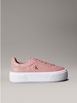 Calvin Klein Siganuture Leather Logo Detaylı Platform Sneaker