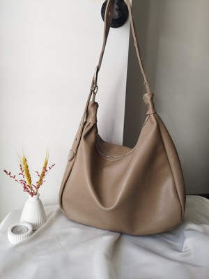 Vivazzaluxe Vintage Model Kemer Detaylı Ayarlanabilir Askılı Deri Büyük Boy Kadın El, Kol, Omuz Çanta