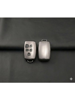 LTG Nova Land Rover Range Rover 2010-2018 Uyumlu 3 Buton Silikon Oto Anahtar Kumanda Kabı Kılıf Gri