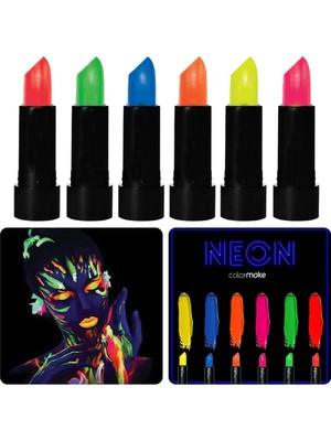 Marsilyan Glowpaint 6’lı Neon Boya – Uv Işıkta Parlayan Makyaj Seti (4887)