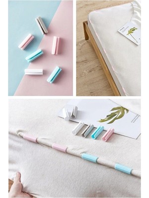 LTG Nova 12 Adet Yorgan Kılıfı ve Çarşaf Sabitleyici Kaydırmaz Nevresim Örtü Klipsleri