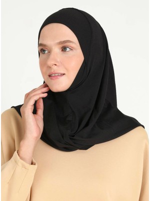 Ecardin Çeneli Gözenekli Kumaş Scarfs Hijab