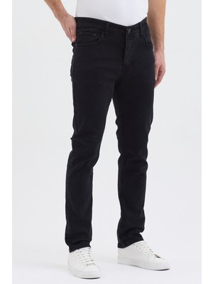 Locus Jeans Erkek Antrasit Slim Fit Likralı Yüksek Bel Kot Pantolon LCS69831113