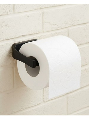 Zero Land Sptrns Şık Tasarım Siyah Tuvalet Kağıdı Askılığı Metal Peçetelik
