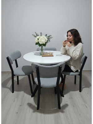 Evimse 4 Kişilik Mutfak Masa Sandalye Takımı Teddypro