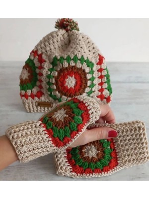 Crochet Bere Eldiven Set, Kadın Bere, Kadın Eldiven ,tığ Işi  Bere Eldiven Set