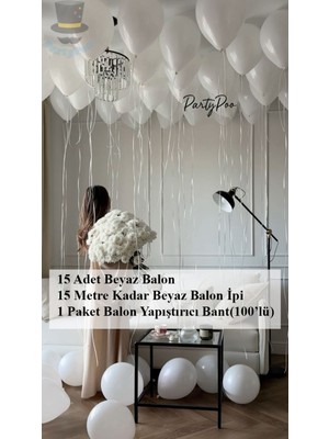 Bride To Be 15 Adet Beyaz Balon Seti – Bekarlığa Veda ve Özel Gün Parti Süsleme