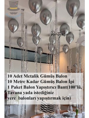 Bride To Be 10 Metalik Gümüş Balon Seti – Bekarlığa Veda ve Şık Parti Süslemeleri
