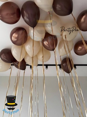 Kahverengi-Bej Renk Balon Seti 15'li