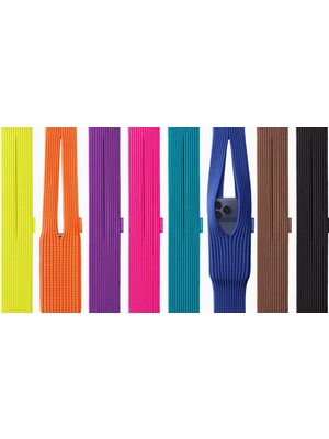 Teknofone Tüm Cep Telefonu Modelleri ile Uyumlu iPhone Pocket Issey Mıyake Uyumlu Örgü Çapraz Telefon Çantası Askısı 80CM