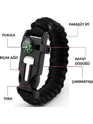 Verto Çok Amaçlı Hayatta Kalma Bilekliği