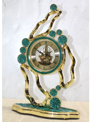 Tbl Dekor Özel Yeşim Tasarım Masa Üstü Saat