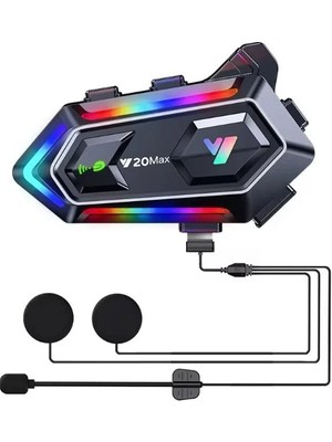 Verto Y20 Max Kablosuz Motosiklet Kask Intercom