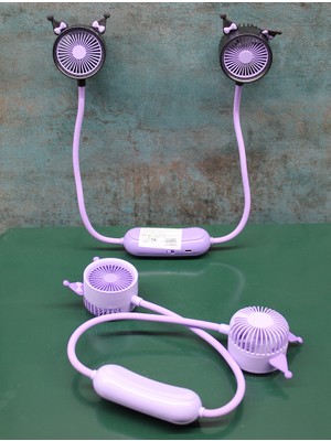 Verto Kuromi Şarjlı Boyun Fanı Vantilatör 2 Kademeli Model 1