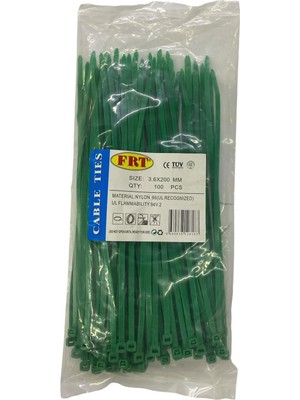 Verto Ennalbur Frt Yeşil 3,6X200 Kablo Bağı