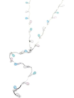 Royaleks Taşlı Y Kolye - Gümüş