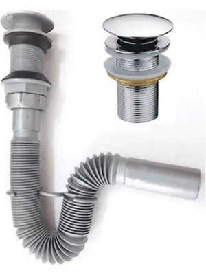 Verto Pop Up Bas Aç Körüklü Lavabo Sifonu