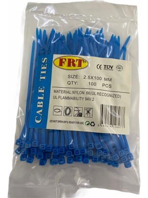 Verto Frt Mavi 2,5X100 Kablo Bağı