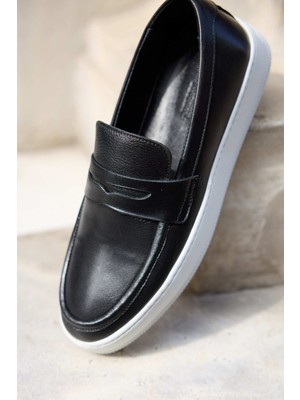 Vantaggio Shoes Ravenna %100 Hakiki Deri Erkek Loafer Ayakkabı, Günlük Casual Ayakkabı