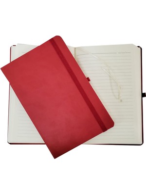 Verto Kırmızı Renk Termo Deri Defter