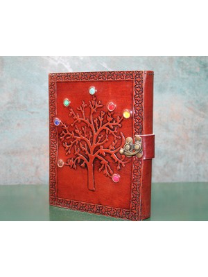 Verto Taşlı Deri Defter Model 5